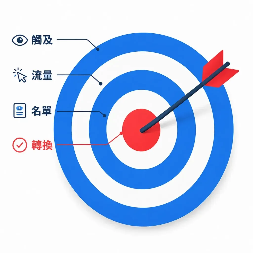 FB 廣告目標不是功能選項，而是投放方向
